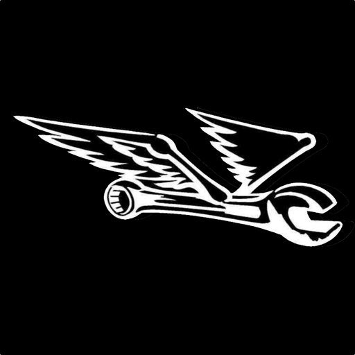 The Flying Wrench Site Icon Black background
